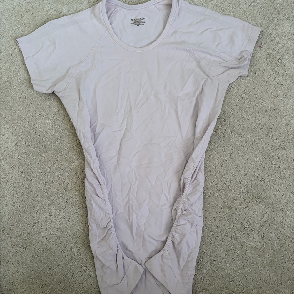 Athleta Pale Pink Scoop Neck Tee